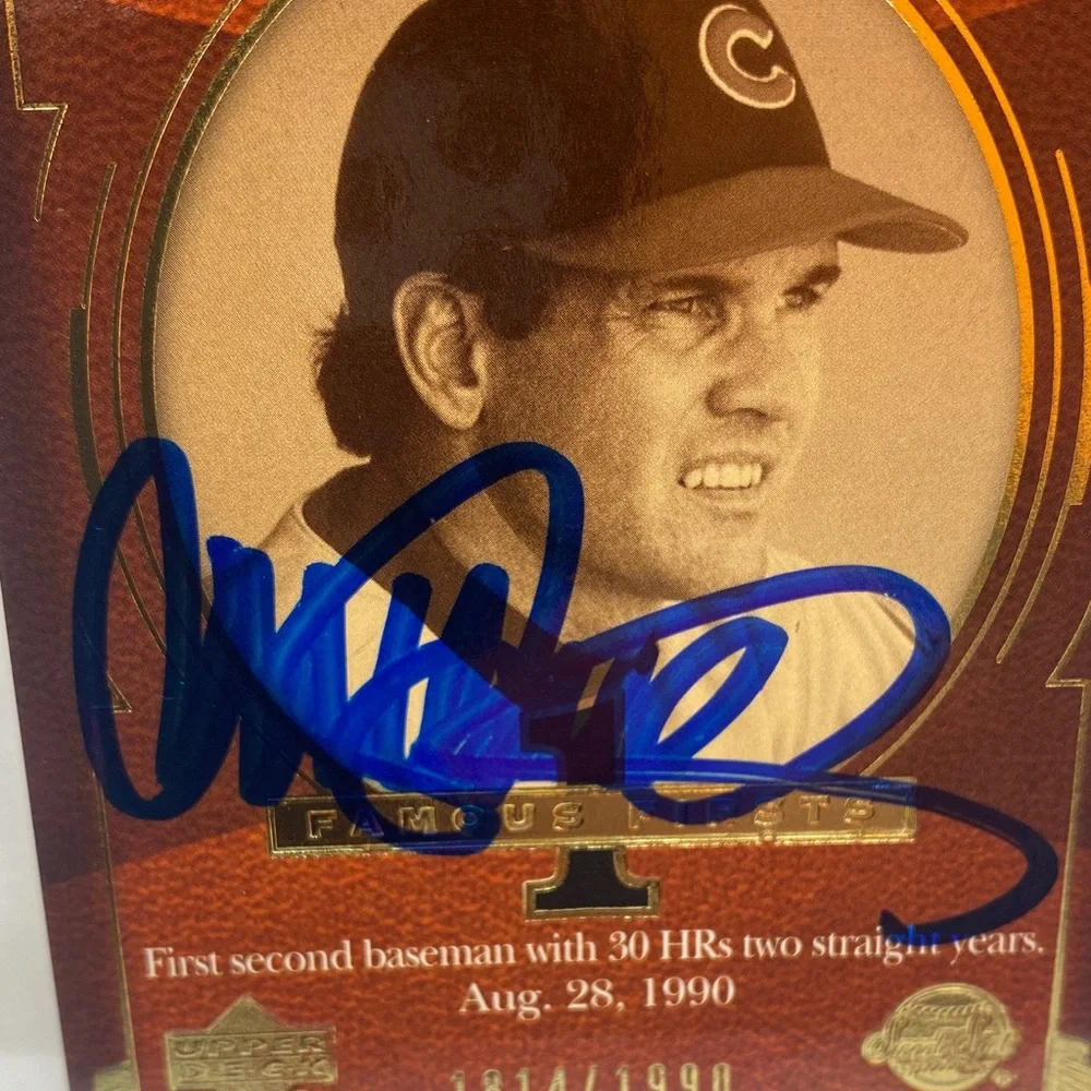2004 Upper Deck Ryne Sandberg Cubs #147 In Person Autograph (077)